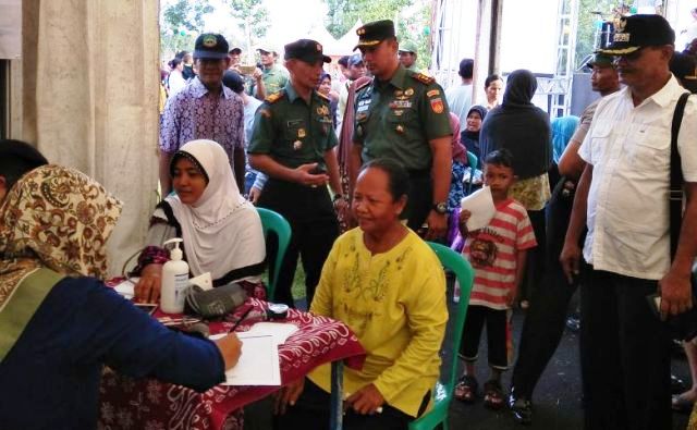 Bhakti Sosial Pengobatan Massal Di Buka Langsung Oleh Dandim 0721/Blora